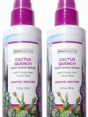 Global Beauty Care Cactus Quench Post-Shave Serum 3.3 fl oz (Set of 2)